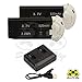 2 X 520mAh Battery for Hubsan X4 H107D Plus (H107D+) FPV & External Charger - 2 Batteries Set
