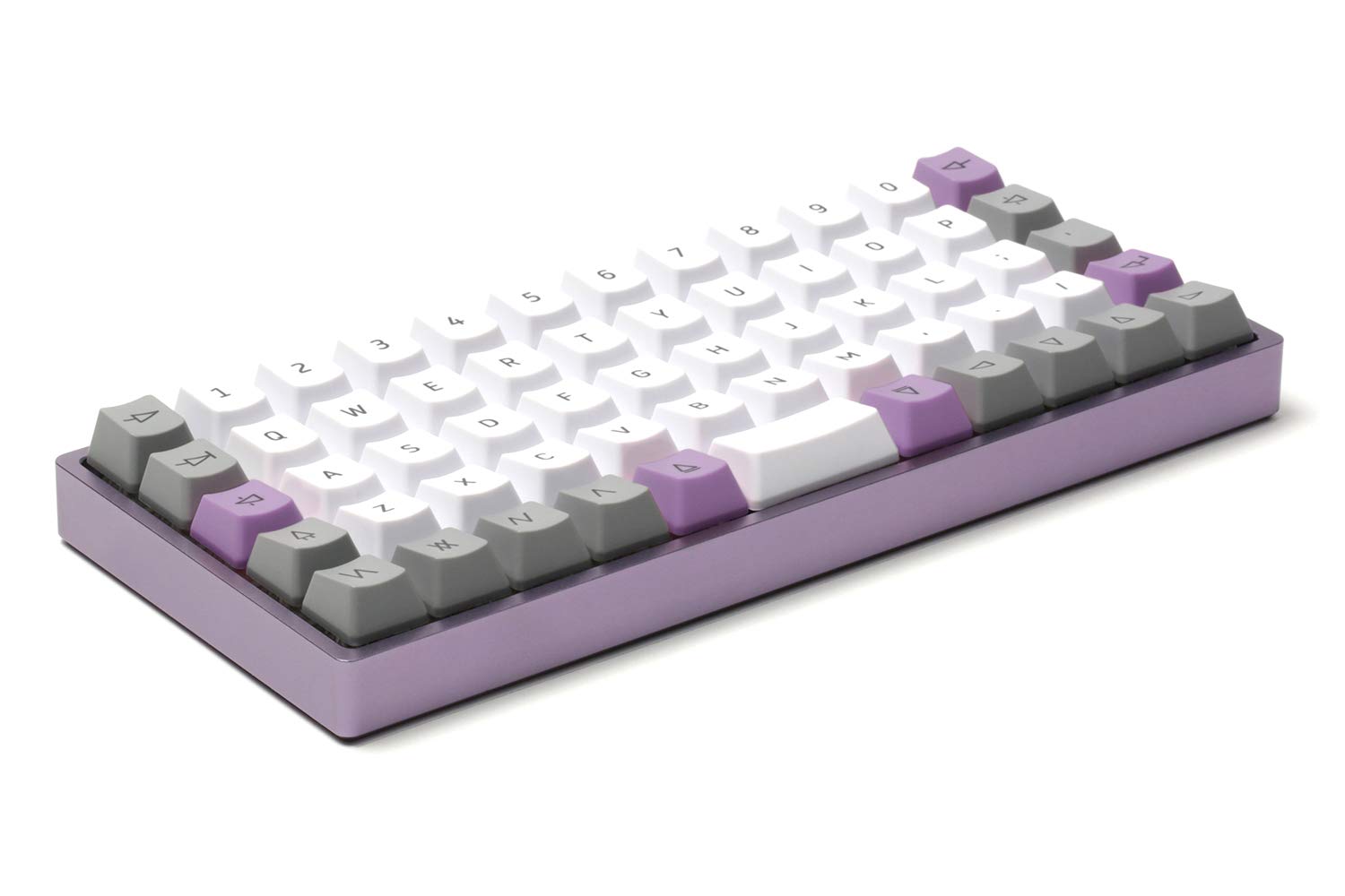 DROP + OLKB Preonic Keyboard MX Kit V3 — Compact Ortholinear Form Factor, Programmable QMK PCBA, Kaihua Hotswap Sockets, USB-C, Anodized Aluminum Case, (Purple)