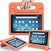 AVAWO Shock Proof Case for Fire HD 8 2017/2018 (Previous Generation)- Kids Shockproof Convertible Handle Light Weight Protective Case for Fire HD 8-inch (7th/8th Generation, 2017/2018 Release), Orange