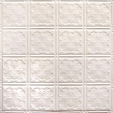American Tin Ceilings Pattern 21 Tin Tile Backsplash Kit Creamy