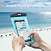 Waterproof Case, 4 Pack Veckle Floating Waterproof Phone Pouch Universal TPU Clear Phone Beach Bag Water Proof Dry Bag for iPhone X XR Xs Max 8 7 6 Plus, Samsung Galaxy, Black White Blue Pink