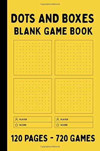 Dots and Boxes Blank Game Book: 120 Blank Game Sheets 720 Paper Strategy Games for Kids and Adults (Pigs in a Pen Paper and Pencil Game)
