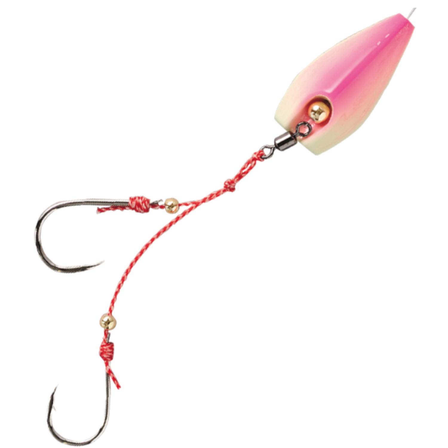ハヤブサ 無双真鯛 貫撃遊動テンヤ SE105 15号 14-12 3 ピンクグローの商品画像