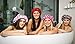 New Dilly's Collections Luxury MICROFIBER Shower Caps - Comfortable Adult Size- Hair Protection Bath Cap- Saves The Blow Out- Premium MICROFIBER Toweling- Seals Out The Moisture In Shower Time- Pink