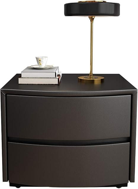 Amazon ナイトテーブル 多機能ナチュラルパインブラックベッドサイドテーブル 引き出し2つ付き レザーラージストレージサイドテーブル リビングルーム ベッドルームホテルベッドサイドテーブルに適しています サイドテーブル オンライン通販