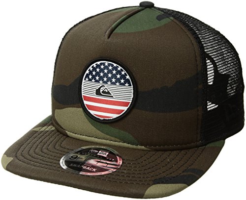 Quiksilver Men's Flag Trucker Hat, Camo 