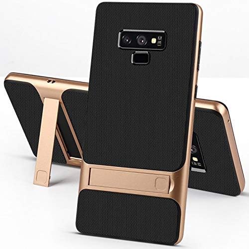 LEMCAS Dual Hybrid TPU Shock Proof Kickstand Back Cover Case for Samsung Galaxy Note 9 - Gold