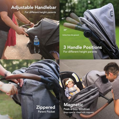 Strolee Lightweight Double Side by Side Stroller - 22 Lbs, 9.5