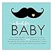 Paper Clever Party Mustache Baby Shower Book Request Cards (25 Pack) Boys Invitation Inserts Little Man