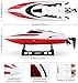 INTEY RC Boats for Kids & Adult - H102 20+ mph Remote Controlled RC Boat for Pool & Lakes, Speed Boat with 4 Channel & Capsize Recovery, a Must for Outdoor Adventure, Red