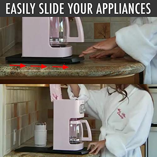 Comfecto Kitchen Caddy Sliding, ABS Handy Appliance with Smooth Rolling