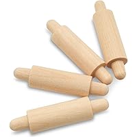 Wooden Mini Rolling Pin, 1-5/8 inches, Pack of 100, Perfect for Scrapbook Projects, Miniatures, Doll Houses and Crafts…