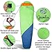 QEEMLON All Season Mummy Sleeping Bag for Adults, Boys, Girls & Teens - Waterproof, Effective Protection from Cold - Portable & Compact for Backpacking, Camping, Hiking with Compression Sack