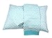 Bacati - 100% Cotton Muslin Tribal/Aztec 3 Piece Boys Toddler Bed Sheet Set Includes Fitted Sheet, Top Sheet, and Pillow Case (Aqua Small Triangles)