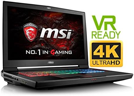 MSI GT73VR Titan 4K (VR Ready) Premium 17.3'' Gaming Laptop PC ( Intel i7 Quad Core, 64GB RAM, 4TB Sata SSD, 17.3" G-Sync UHD 3840 x 2160 4K Display, NVIDIA GeForce GTX 1070, Win 10)