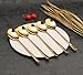 Onlycooker 18/10 Stainless Steel 5 PCS Korean Spoons Gold Tableware Dinnerware