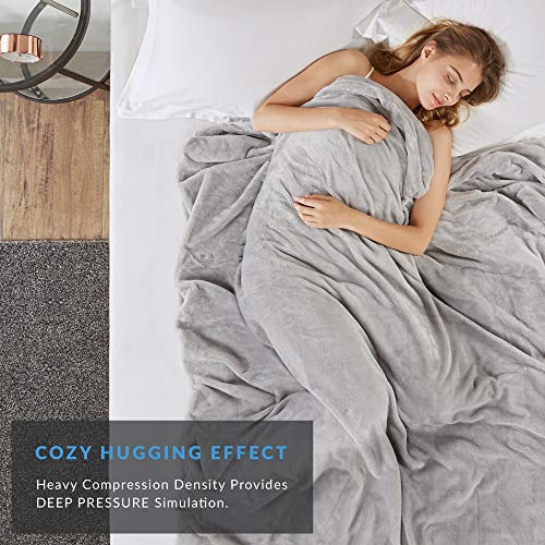 image for Degrees of Comfort Weighted Blanket w/ 2 Duvet Covers for Hot & Cold S