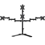Suptek Quad LED LCD Monitor Stand up Free-Standing