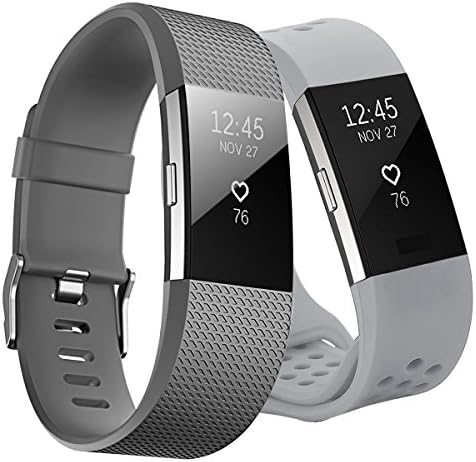 Kutop for Fitbit Charge 2 Strap,Fitbit Charge2 Wrist Straps Soft Adjustable Wristband Classic Accessory Sport Replacement Band for Fit bit Charge 2 Small Large Woman Man