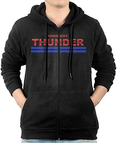 Doomsday Thunder Man's Big Pockets Best Full Zip Casual Clothinggraphic Hoodies
