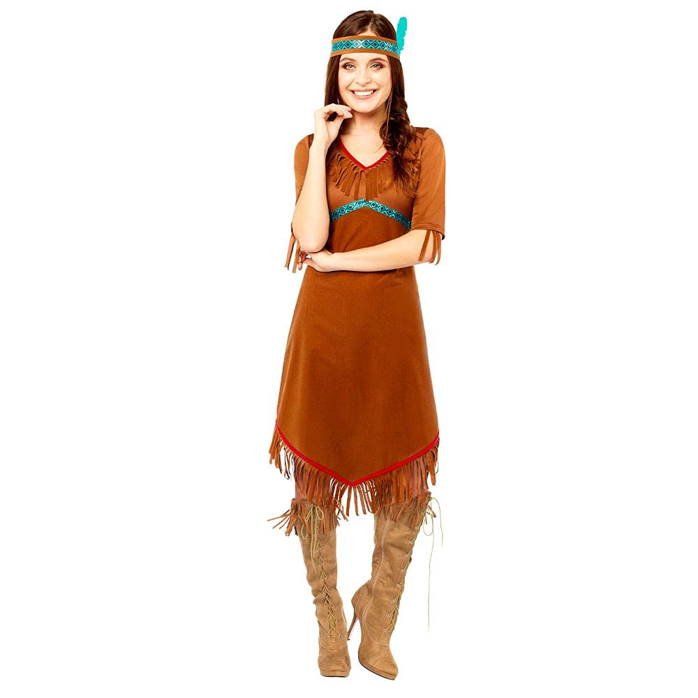 (PKT) (9907076) Adult Ladies Native American Costume (Large)