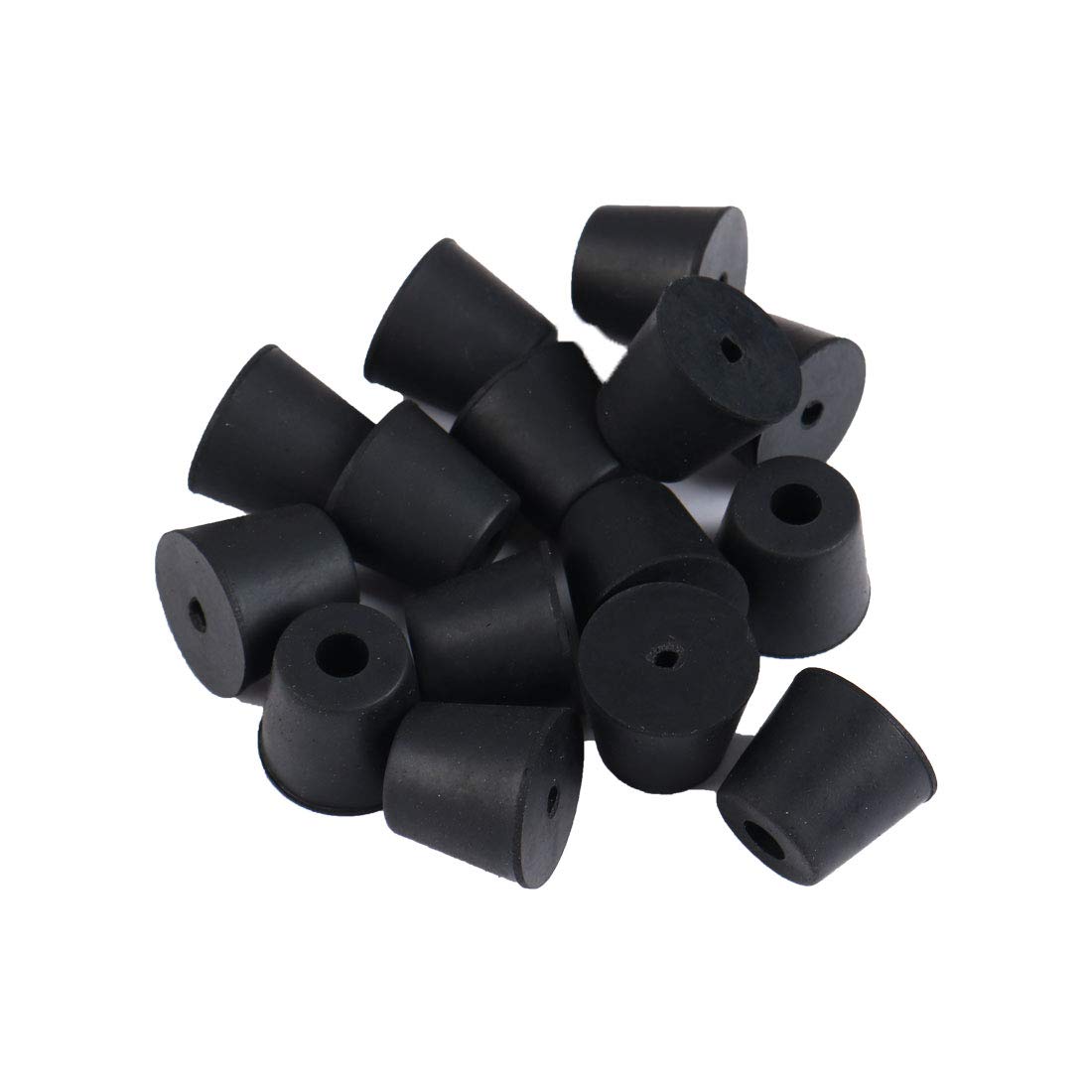 sourcing map 15pcs Rubber Feet Bumpers Furniture Table Amplifier Speaker Cabinet Leg Pads, D20x15xH17mm