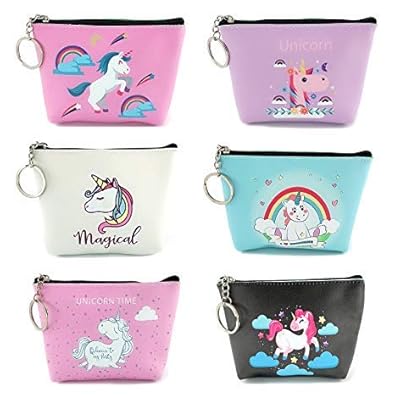 ShopNGift Women Girl Unicorn Zipper Coin Purse Clutch Pouch Wallet (1 pc)