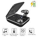 Wireless Earbuds,GUSGU TWS In-Ear Earbuds Touch Control IPX7 Waterproof Bluetooth Headphones with Chargering Case & Noise Canceling Mic for iPhone X/8/7SamsungGalaxy S9/S8 /S8Plus(Support iOS&Android)