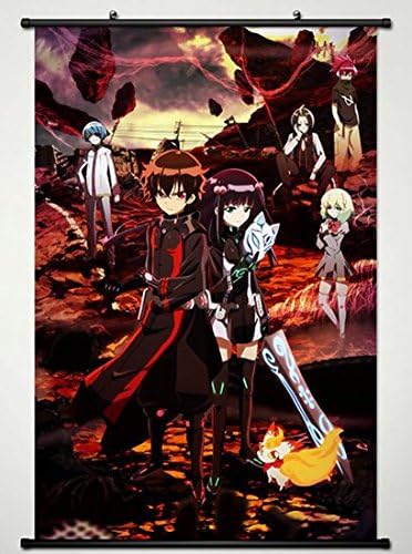 Wall Scroll Poster Fabric Printing For Anime Sousei no Onmyouji Twin Star Exorcists Rokuro Enmadou L