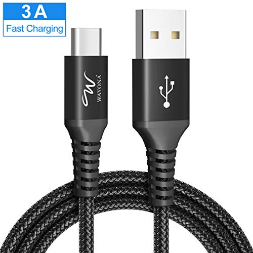 Wayona USB Type C Cable Nylon Braided USB C Quick Charger Fast Charging Cord for Samsung Galaxy S10e/S10+/S10/S9/S9+/Not