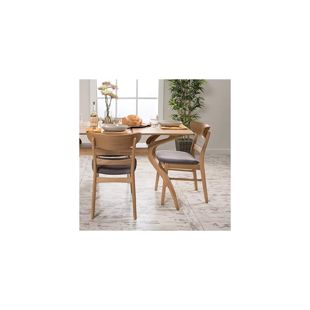 Christopher Knight Home Idalia Dining Chairs, 2Pcs Set, Dark Grey