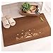 Top Home High Quality Fabric Door Mat Entrance Mat Absorbent Antiskid Cute Cartoon Acupuncture Bristles Tree Doormat 15Inch*23Inch (Coffee, Totoro)