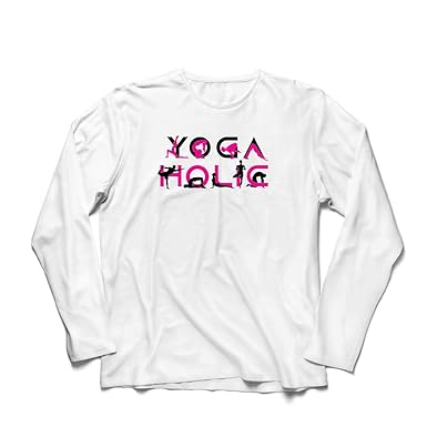 lepni.me Camiseta de Manga Larga para Hombre Yoga Holic ...