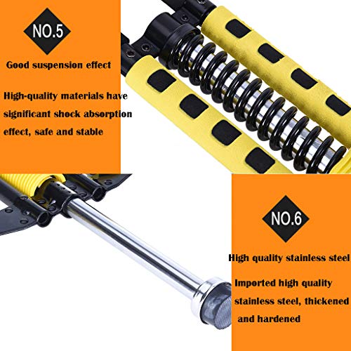 Pogo Stick for Kids, Mosunx Children Jumper Outdoor Fun Jumping Stick, Support 55-132 Pounds, Balance Training Fitness Practice Toy for Boys and Girls (Yellow, for Ages 8 & Up)
