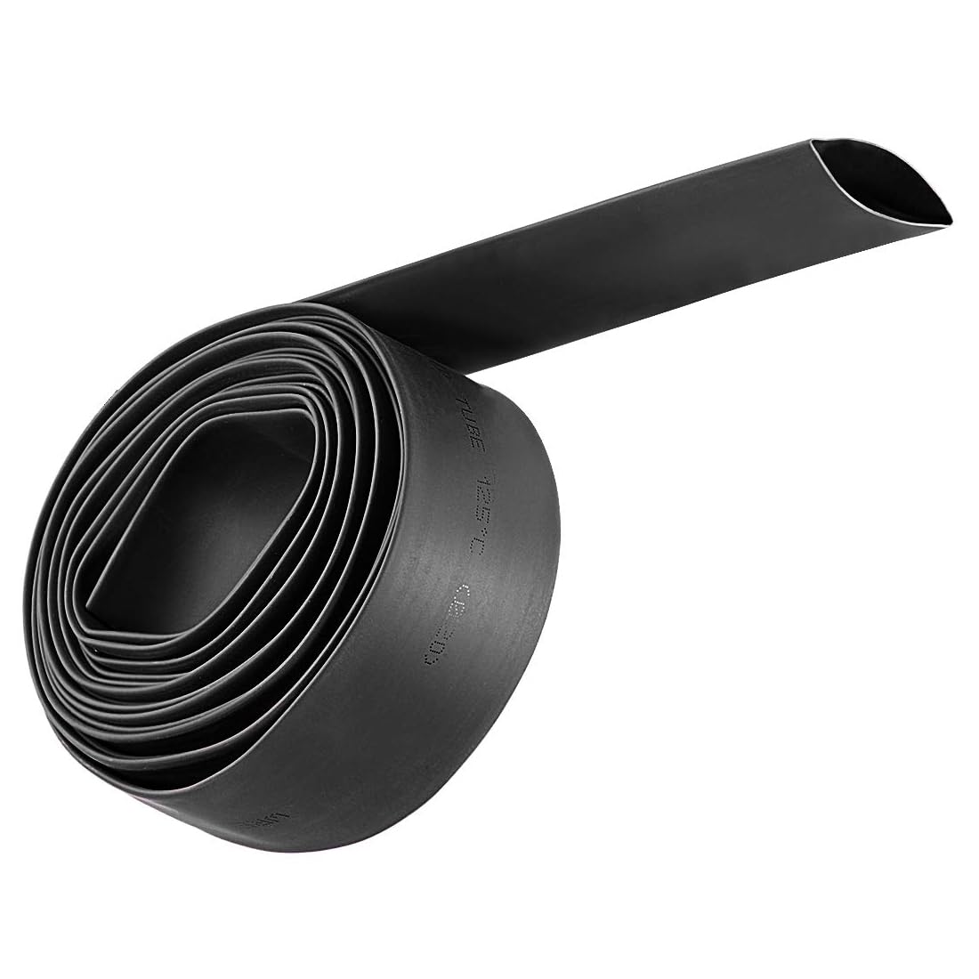 Unifizz Heat Shrink Tubing 20mm Dia 34mm Flat Width 2:1 Ratio Shrinkable Tube Cable Sleeve 3m - Black