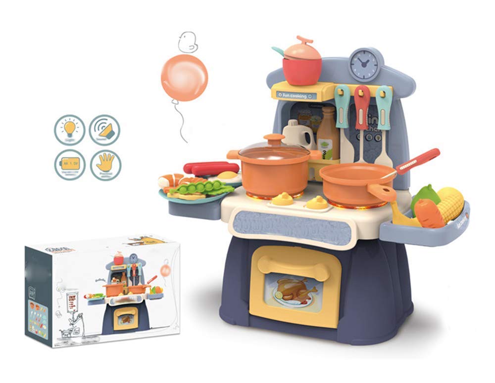 wirescorts-plastic-little-chef-mini-cooking-kitchen-play-set-with-light-and-sound-for-kids-multicolour