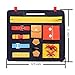 FBve Busy Board for Toddlers, Montessori Basic Skills Toddler Activity Board for Fine Motor Skills & Learn to Dress - Educational Learning Toys