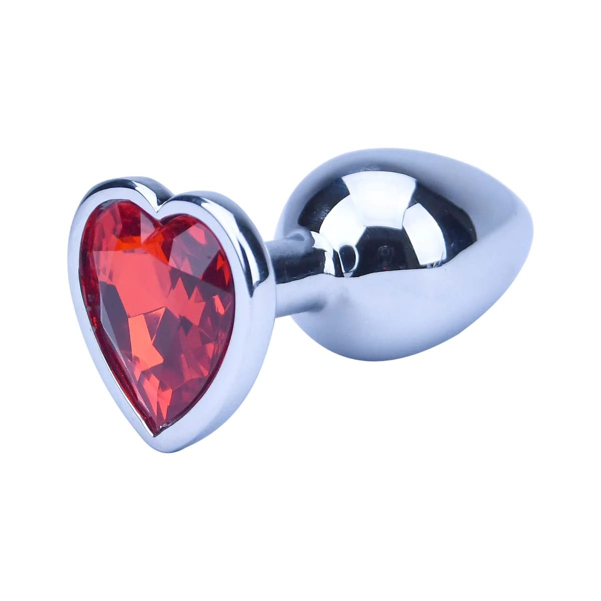 Precious Metals Limited Edition Heart Shaped Anal Plug, Silver