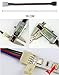 WFPOWER 10pcs 10mm 4 Pin Male Female PCB Connector RGB SMD 5050 3528 LED Strip Light Wire Cable Connector Adapter Jumper Plug Wiring Connecting