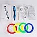 Intelligent 3D Pen, Lary intel 3D Printing Pen,Doodling Drawing With The Artistic Creation,Three-Dimensional Model Is Established for Painters Product Designers Hobbyists Children Students Kids (blue)