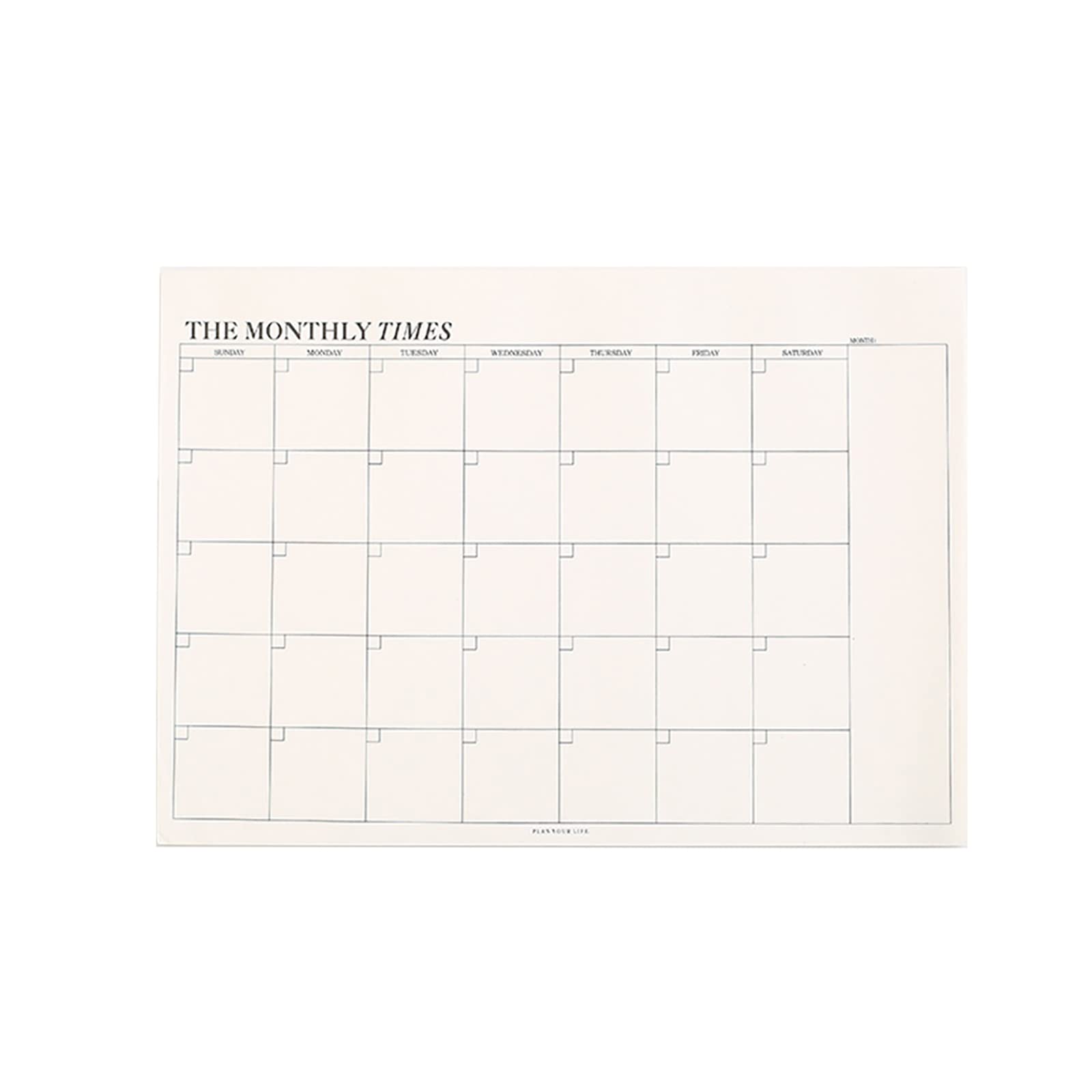 60 Sheets/Monthly Planner 245 x175mm Tear-Off Sheets, Your Home/Office Productivity Planner for University Students, Home & Office Book Record Work