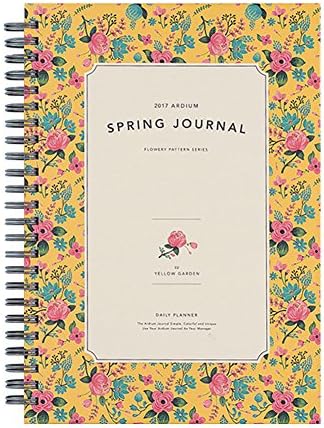 2017 Ardium Spring Journal Date Planner Diary Business Meeting As your Manager Diary (Yellow)