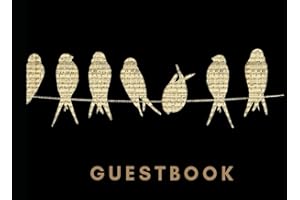 Guestbook: Vacation Rental Birds on a Wire Visitor Guest Book for Airbnb, VRBO, TripAdvisor, Booking Guests, 120 pages