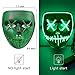 FLY2SKY Halloween Mask Light Up Toys Halloween LED Mask Light Up Mask Halloween Cosplay Mask Frightening Party Favors