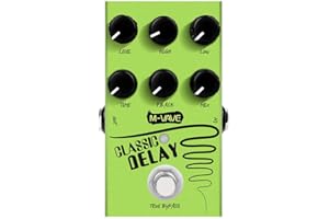IOPPWIN M-VAVE CLASSIC DELAY Analog Delay Pedal - Vintage Style, 600ms Warm Analog Delay, Dual Power (9V/USB), TRUE BYPASS for Guitar/Keyboard