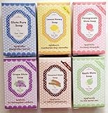 Mixed 6 Formula Apple Lemon Honey Tamarind Grape Pomegranate Gluta Soap Wink White Glutathione 70g (Pack of 6)