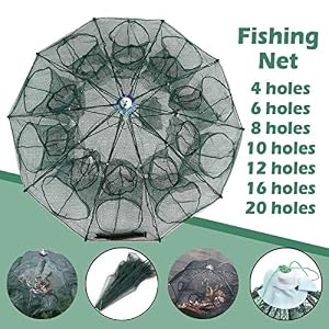 Yingdatetui Outils De Pêche En Plein Air 4/6/8/10/12/16 Renforcement 4-20 Trous Automatique Pêche De La Crevette Nette…