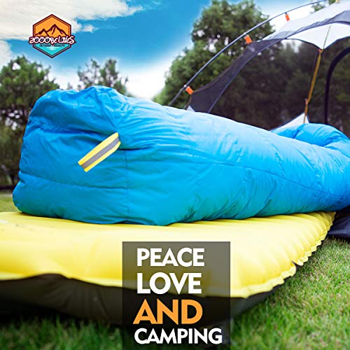ZOOOBELIVES 10 Degree F Hydrophobic Down Sleeping Bag for Adults