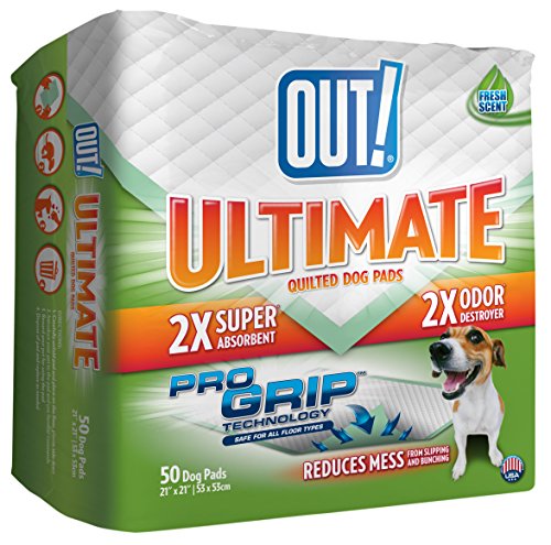 OUT! Ultimate Pro-Grip Dog and Puppy Pads, Regular - 50-Count