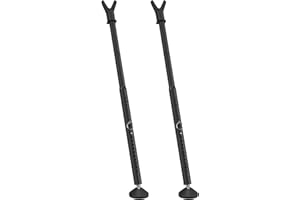 DEROFIT 2Pack Door Security Bar for Hinged Sliding Doors and Windows,19 to 52 Inch Adjustable 3 in 1 Door Security Barricade Security Bar, Portable Home Security Door Stopper